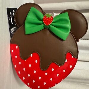 Loungefly chocolate dipped strawberry back pack